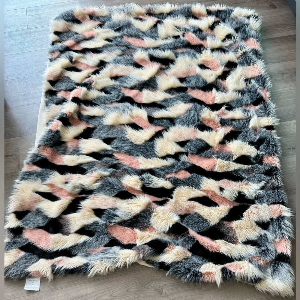 West Elm Faux Fur Throw